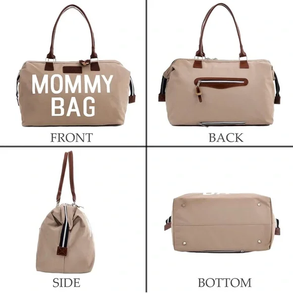 Mommy Bag in Tan Canvas with two organizer bags. Brand new! - Picture 10 of 12